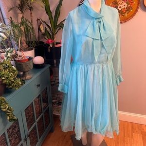 Vintage Lane a Bryant Baby Blue Dress